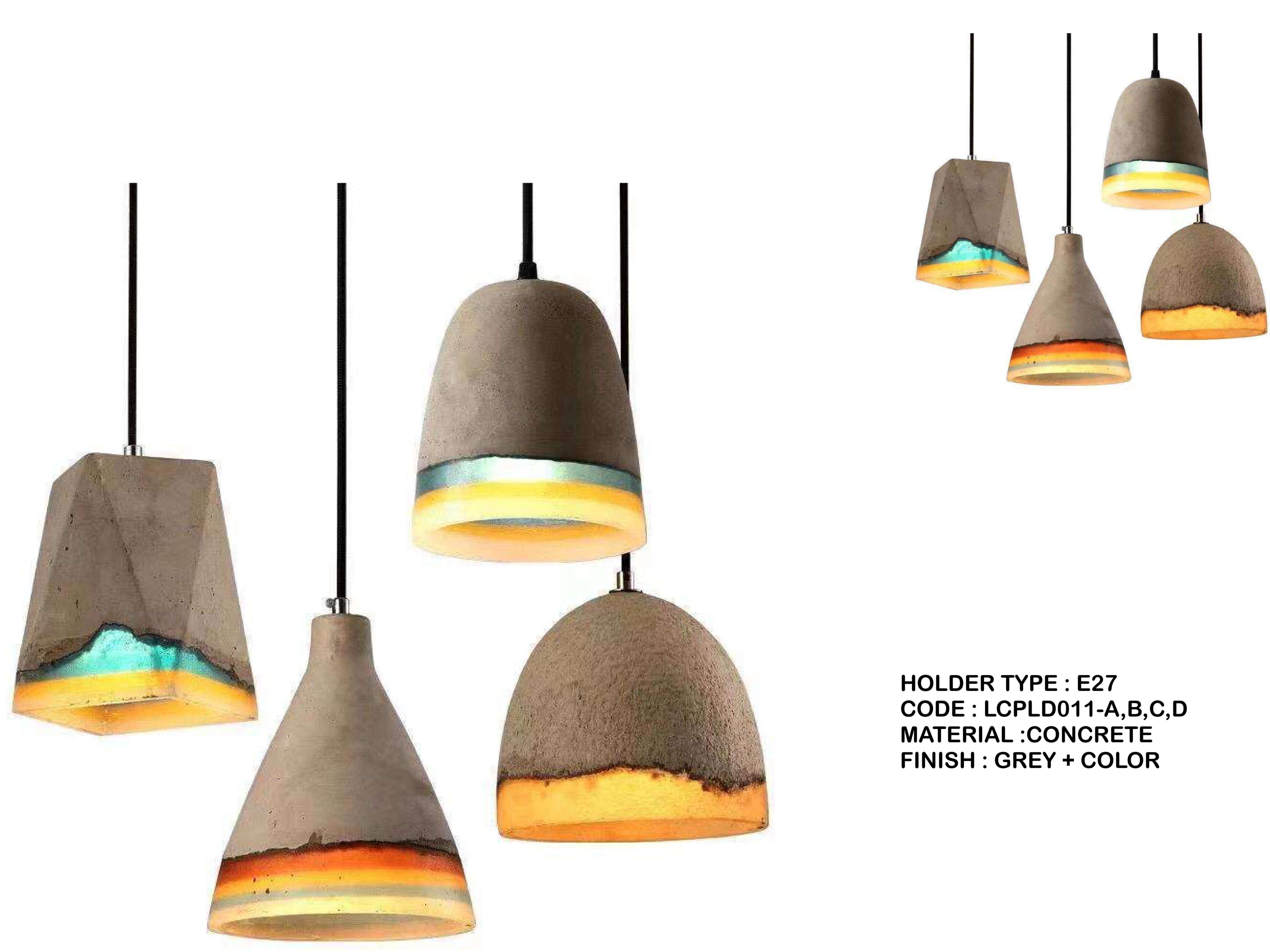 Beyond Lights - Concrete Pendant Light- LCHL